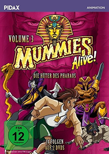  - Mummies Alive - Die Hüter des Pharaos, Vol. 3 / 14 weitere Folgen der Kult-Zeichentrickserie (Pidax Animation) [2 DVDs]
