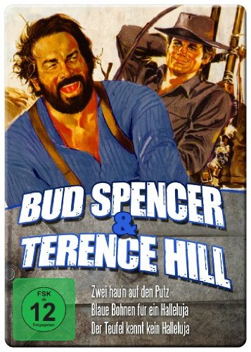 DVD - Bud Spencer & Terence Hill (Zwei hau'n auf den Putz / Blaue Bohnen für ein Halleluja / Der Teufel kennt kein Halleluja) (Ironpack)