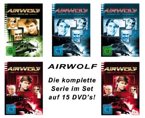  - Airwolf - Season/Staffel 1-3.2 / komplette Serie auf 15 DVDs [15DVD]