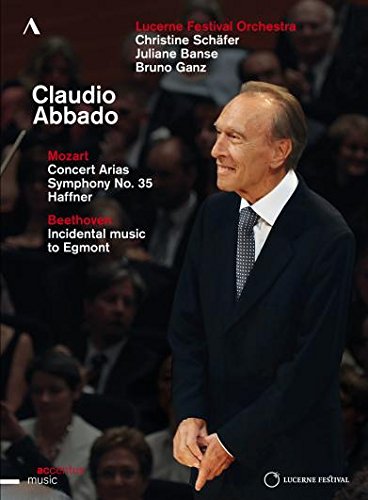 Abbado , Claudio & Lucerne Festival Orchestra - Mozart: Concert Arias / Symphony No. 35 'Haffner' - Beethoven: Incidental Music To Egmont (Schäfer, Banse, Ganz, Abbado)