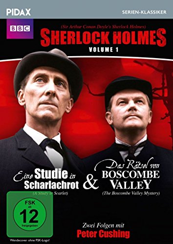 DVD - Sherlock Holmes, Vol. 1 (Sir Arthur Conan Doyle's Sherlock Holmes) / 2 Folgen der legendären Krimierie mit Peter Cushing (Pidax Serien-Klassiker)