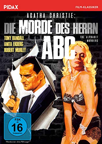 - Agatha Christie: Die Morde des Herrn ABC (The Alphabet Murders) / Spannende Hercule Poirot-Verfilmung mit Tony Randall, Robert Morley und Anita Ekberg (Pidax Film-Klassiker)