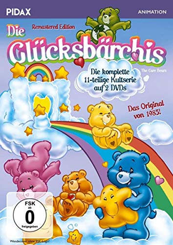 DVD - Die Glücksbärchis - Remastered Edition / Die komplette 11-teilige Kultserie + 2 Bonusfolgen (Pidax Animation) [2 DVDs]