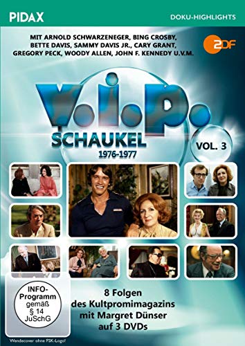 DVD - V.I.P.-Schaukel, Vol. 3 (1976 - 1977) / Weitere 8 Folgen des Kultpromimagazins mit Margret Dünser (Pidax Doku-Highlights) [3 DVDs]