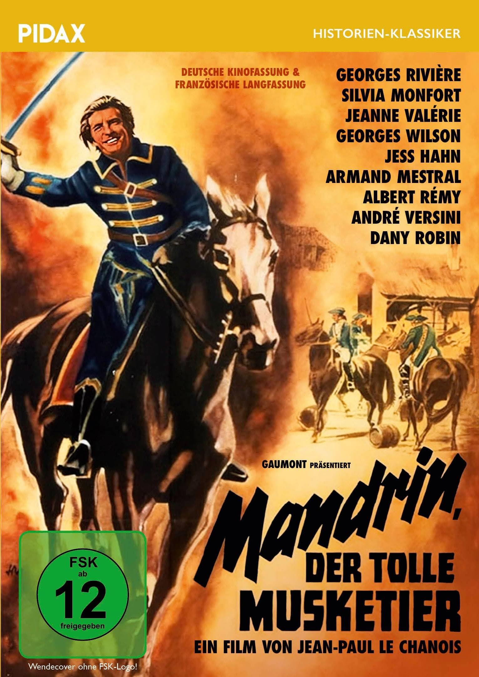 DVD - Mandrin, der tolle Musketier (PIDAX Historien-Klassiker)