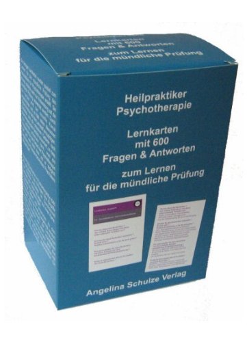 - Heilpraktiker Psychotherapie. Lernkarten mit 600 Fragen & Antworten: zum Lernen für die mündliche Prüfung