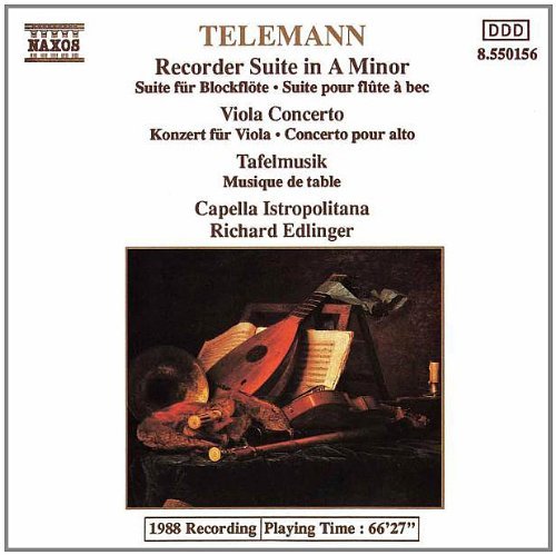 Telemann - Recorder Suite in A Minor/Viola Concerto/Tafelmusik