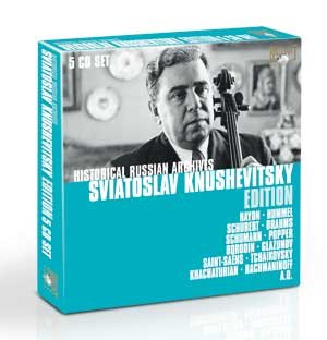 Knushevitsky , Sviatoslav - Sviatoslav Knushevitsky Edition (Haydn, Hummel, Schubert, Brahms, Schumann, Popper, Borodin, Glazunov, Saint-Saens, a.o.) (5-CD SET)