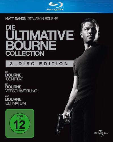 Blu-ray - Die ultimative Bourne Collection (Einzelfilme mit Pappschuber)