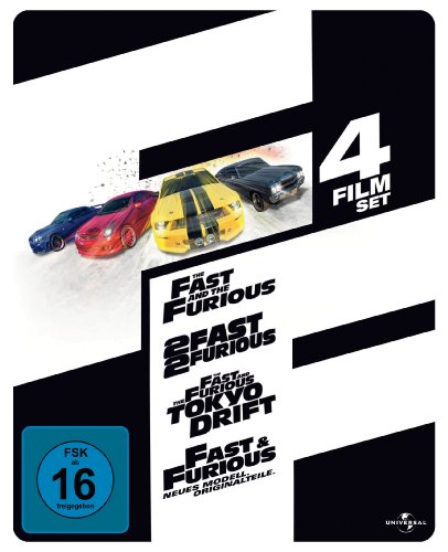 DVD - Fast and Furious: 1-4 Lim. Steelbook Ed.