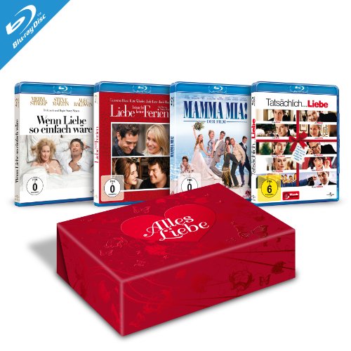  - Alles Liebe (Tatsächlich Liebe, Liebe braucht keine Ferien, Wenn Liebe so einfach wäre, Mamma Mia) [Blu-ray] [Limited Edition]