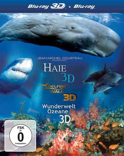  - IMAX: 3D-Box (Delfine und Wale, Haie, Weltwunder der Ozeane) [3D Blu-ray]