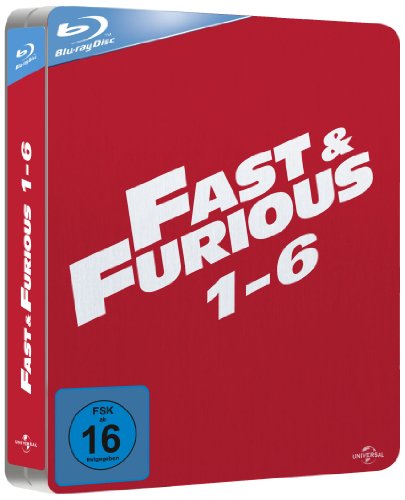  - Fast & Furious 1-6 Steelbook Box  (Limitiert und exklusiv bei Amazon.de) [Blu-ray]