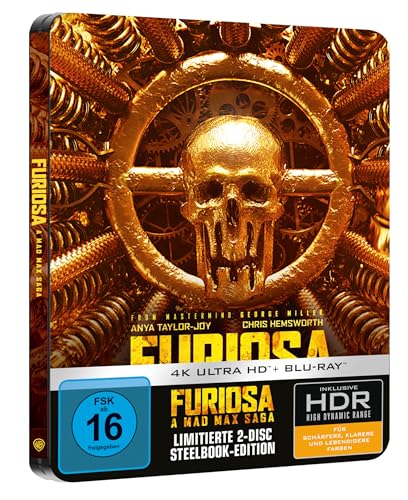 Blu-ray - Furiosa: A Mad Max Saga Ultra HD (  Blu-ray) (Limited 2-Disc Steelbook-Edition)