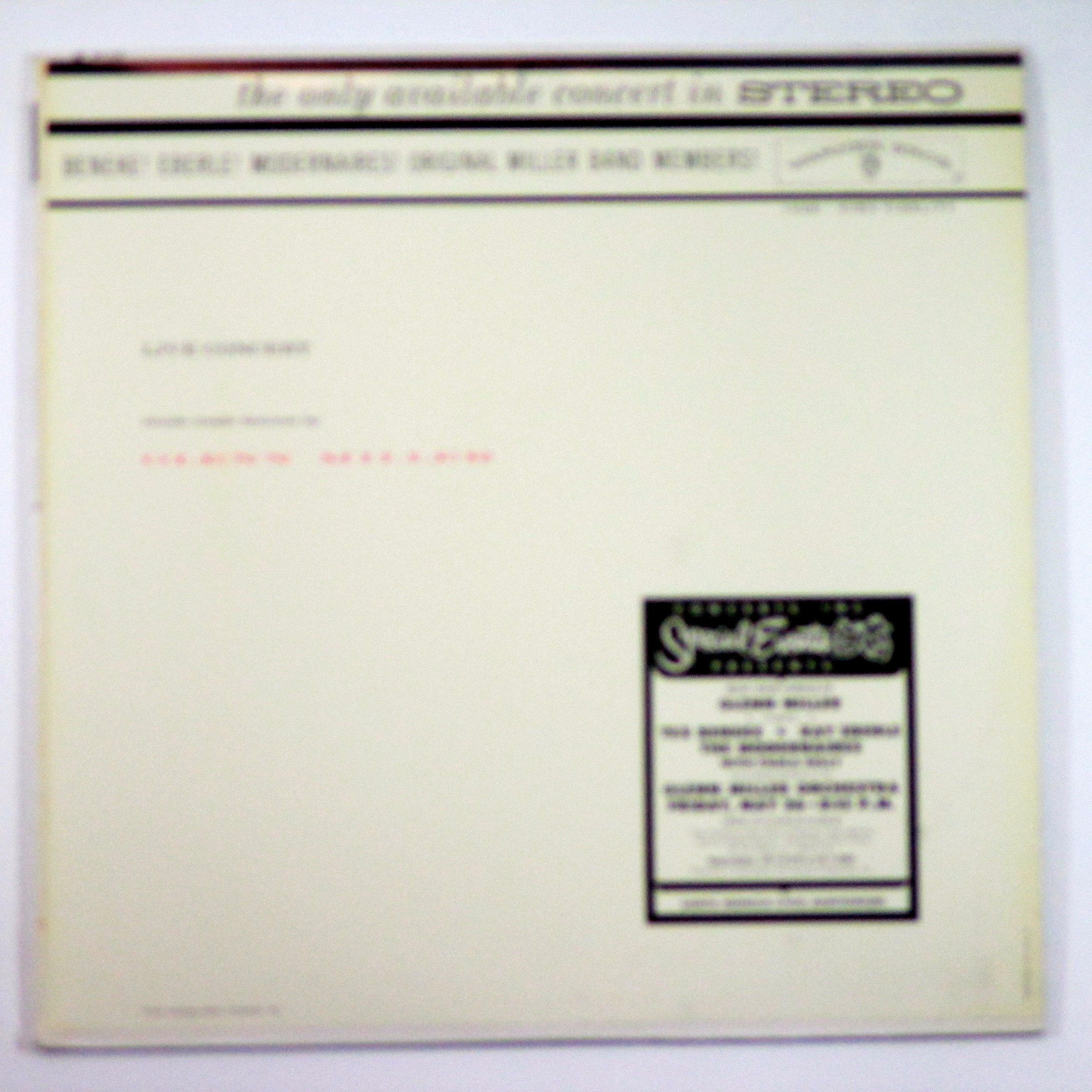 Beneke , Tex & Eberle , Ray & Modernaires , The & Original Miller Band - Live Concert: Music Made Famous By Glenn MIller (Vinyl)