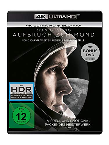 Blu-ray - Aufbruch zum Mond  (4K Ultra HD) (+ Blu-ray 2D) (+ Bonus-DVD)