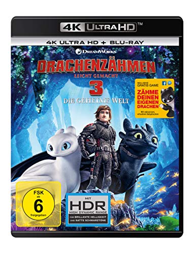 Blu-ray - Drachenzähmen leicht gemacht 3 - Die geheime Welt Ultra HD (DreamWorks) (  Blu-ray)