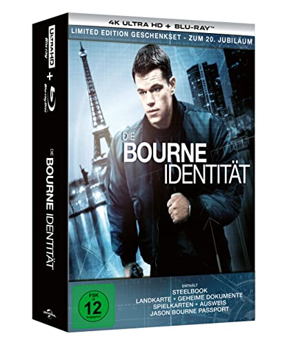 Blu-ray - Die Bourne Identität Ultra HD (Limited Edition Geschenkset - zum 20. Jubiläum)