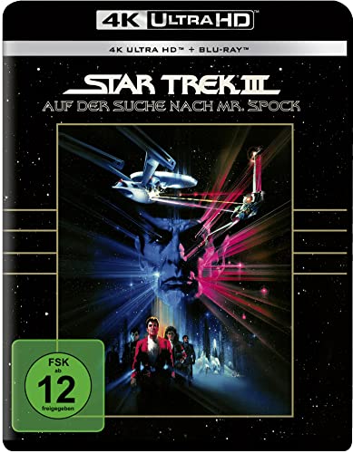 Morris, Phil, Nichols, Nichelle, Doohan, James, Nimoy, Leonard, Shatner, William, McGinnis, Scott, Koenig, Walter, Butrick, Merritt, Takei, George, Anderson, Judith, Kelley, DeForest, Lenard, Mark, Cu - Star Trek III - Auf der Suche nach Mr. Spock - 4K Ultra HD Blu-ray + Blu-ray (4K Ultra HD)