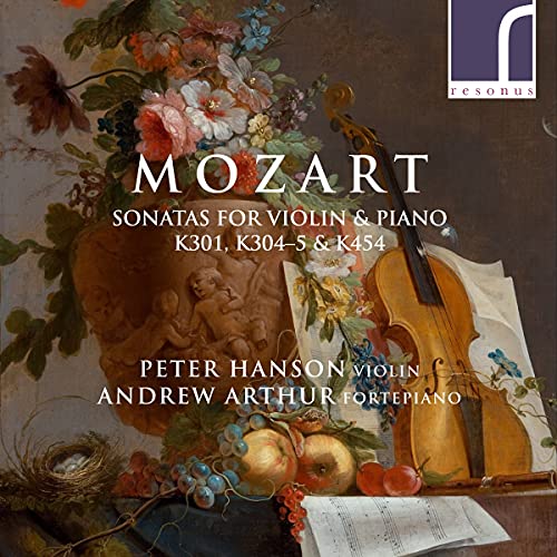 Mozart , Wolfgang Amadeus - Sonatas For Violin & Piano K. 301, K. 304-5 & K. 454 (Hanson, Arthur)