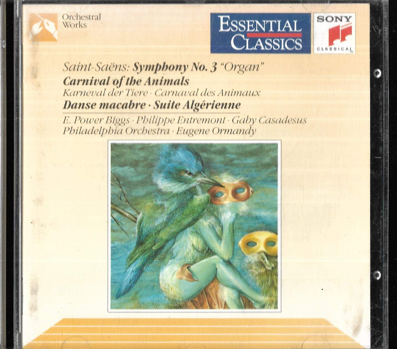 Saint-Saens , Camille - Symphony No. 3 'Organ' / Carnival Of The Animals / Danse Macabre / Suite Algerienne (Biggs, Entremont, Casadeus, Ormandy, PO)