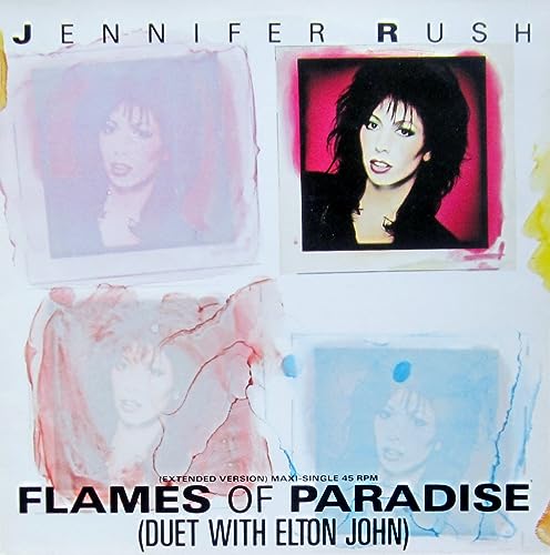 Rush , Jennifer   - Flames Of Paradise (Fuet With Elton John) (Extended Version) (12'') (Maxi) (Vinyl)