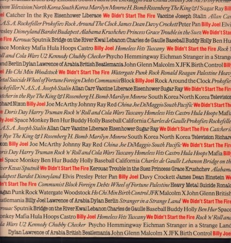 Joel , Billy - We Didn't Start The Fire (12'') (Maxi) (Vinyl)