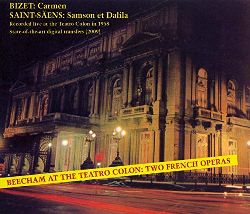 Beecham , Thomas - Beecham At The Teatro Colon: Two French Operas - Bizet: Carmen / Saint-Säens: Samson Et Dalila (GA)