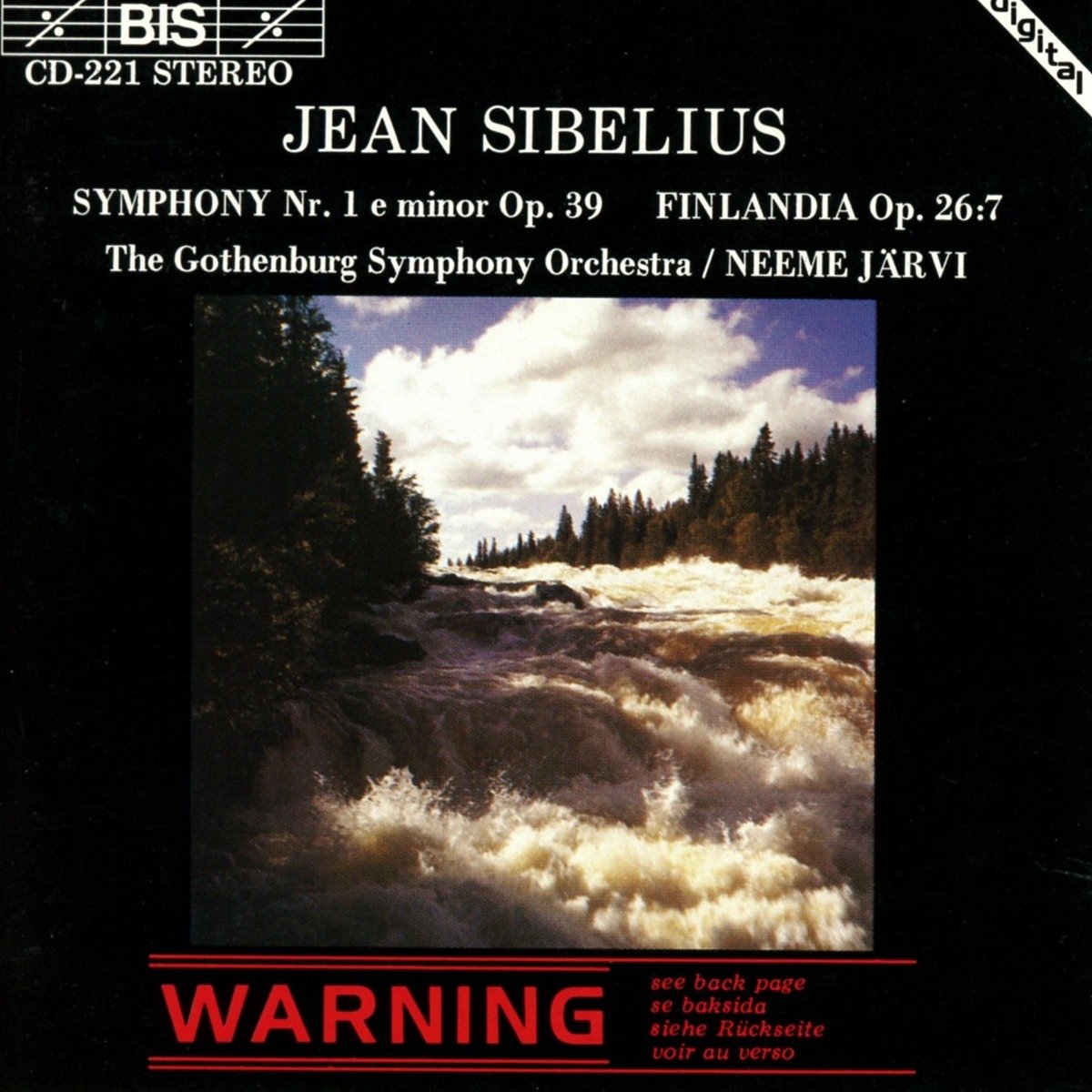 Sibelius , Jean - Symphony Nr. 1 e minor Op. 39 (The Gothenburg Symphony Orchestra, Järvi)