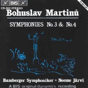 Martinu , Bohuslav - Symphonies No. 3 & No. 4 (Järvi, Bamberger Symphoniker)