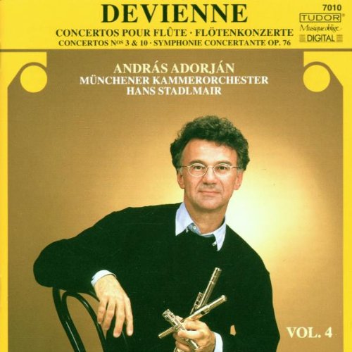 Devienne , Francois - Concertos Pour Flute / Flötenkonzerte Nos. 3 & 10 / Symphonie Concertante, Op. 76 (Adorjan, Münchener Kammerorchester, Stadlmair)