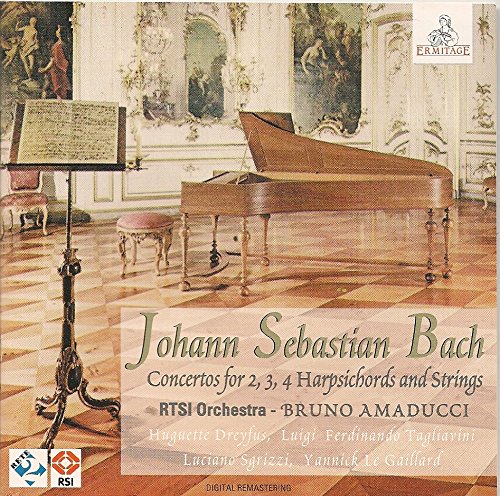 Bach , Johann Sebastian - Concertos for 2,3,4 Harpsichords and Strings (RTSI Orchestra, Bruno Amaducci)