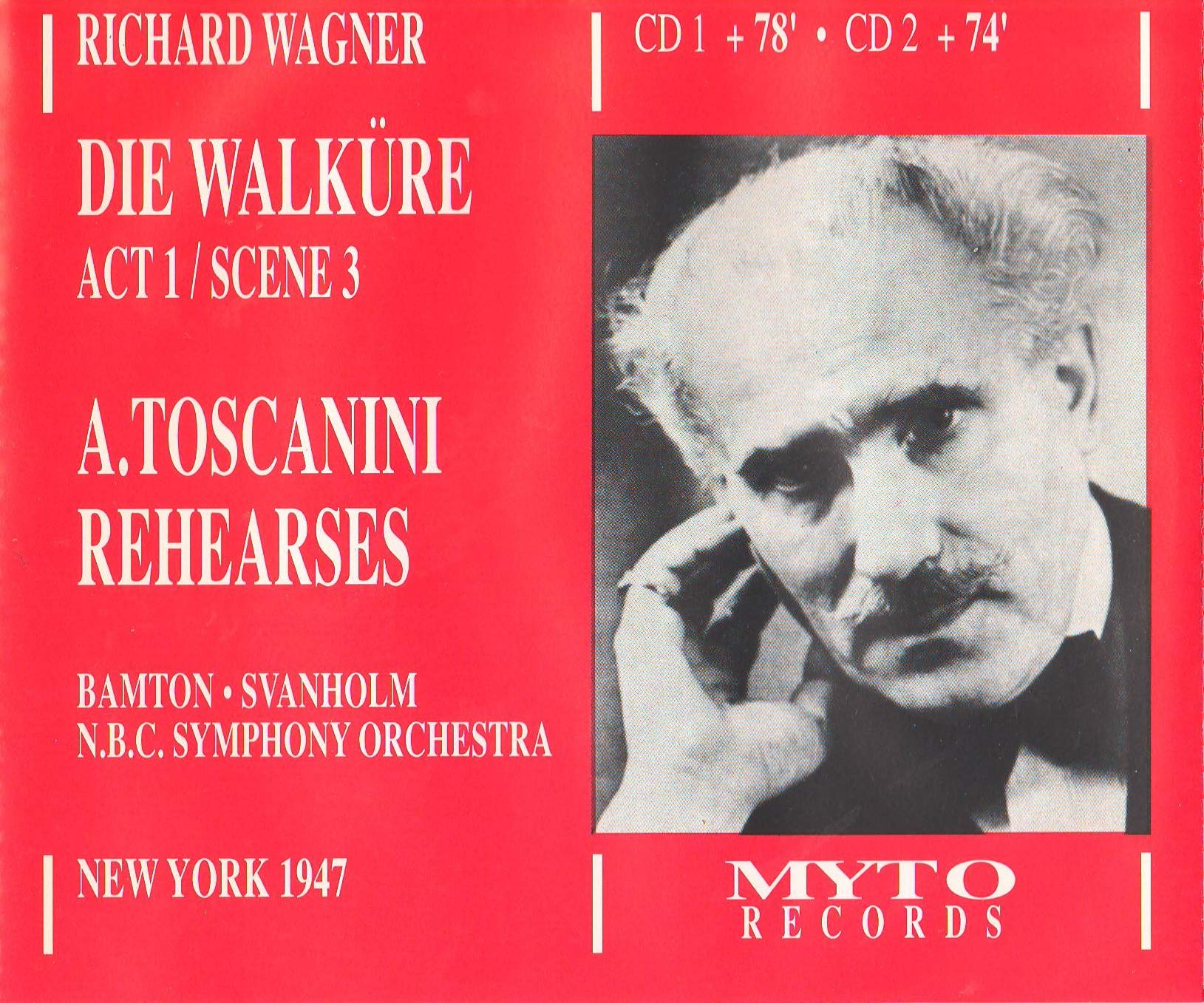 Wagner , Richard - Die Walküre Act 1 / Scene 3 (Toscanini, Bamton, Svanholm)