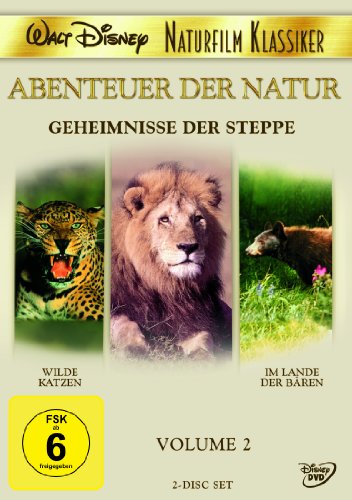 DVD - Geheimnisse der Steppe / Wilde Katzen / Im Lande der Bären (Disney) (Abenteuer der Natur 2)