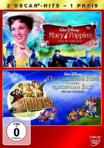 DVD - Mary Poppins - Zum 45. Jubiläum / Die tollkühne Hexe in ihrem fliegenden Bett, S.E. (2 Dis [2 DVDs]