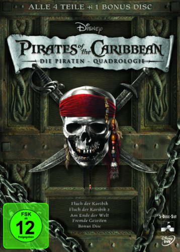 DVD - Pirates of the Caribbean - Die Piraten-Quadrologie [5 DVDs]