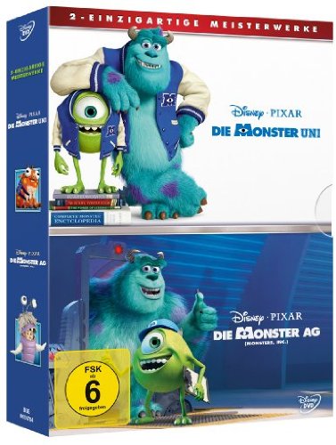 DVD - Die Monster Uni / Die Monster AG (Pixar) (Disney)