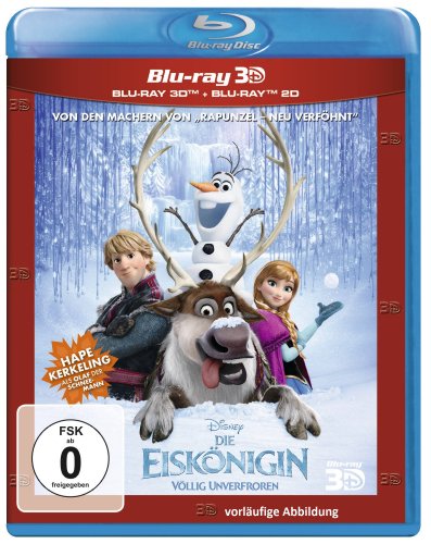 Blu-ray - Die Eiskönigin - Völlig Unverfroren 3D (  Blu-ray) (Disney)