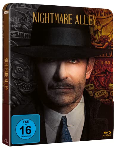 Cooper, Bradley, Blanchett, Cate, Collette, Toni, Dafoe, Willem, Perlman, Ron, Strathairn, David, Del Toro, Guillermo, Cooper, Bradley, Blanchett, Cate - Nightmare Alley (Steelbook) [Blu-ray]
