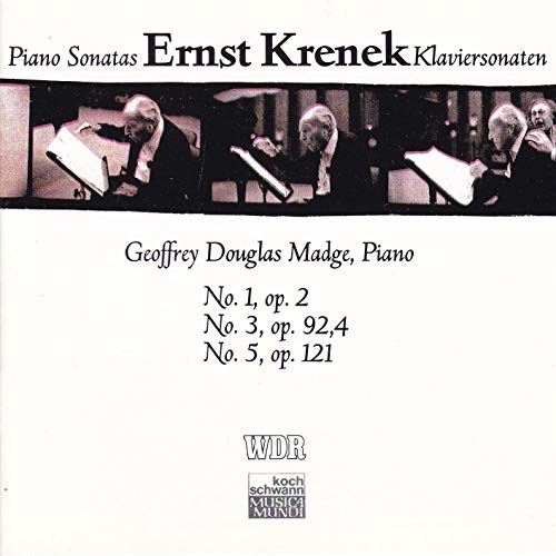 Krenek , Ernst - Sonaten für Klavir No1, op.2 / No. 3, op. 92,4 / No. 5, op. 121