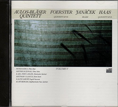 Aulos-Bläser Quintett - Foerster / Janacek / Haas (Aulos-Bläser Quintett 4)