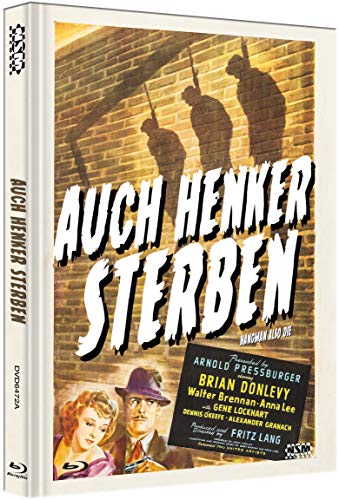 Brian Donlevy, Walter Brennan, Anna Lee, Gene Lockhart, Dennis O'Keefe, Margaret Wycherly, Nana Bryant, Fritz Lang, Brian Donlevy, Walter Brennan - Auch Henker sterben [Blu-Ray+DVD] - uncut - auf 222 Stück limitiertes Mediabook Cover A