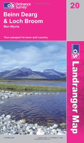  - Beinn Dear & Loch Broom, Ben Wyvis 1 : 50 000 (OS Landranger Map)