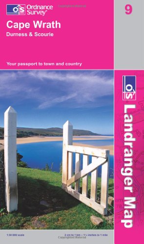  - Cape Wrath, Durness & Scourie 1 : 50 000 (OS Landranger Map)