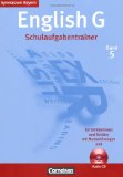  - Band 4 (cycle long) - Schulaufgabentrainer - Gymnasium Bayern: Arbeitsheft mit eingelegten Musterlösungen und CD: Arbeitsheft mit Musterlösungen