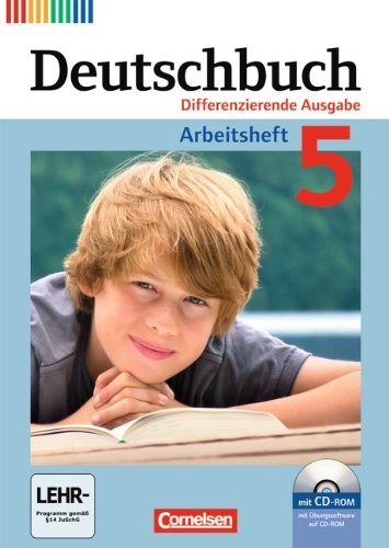  - Deutschbuch - Differenzierende Ausgabe: 5. Schuljahr - Arbeitsheft mit Lösungen und Übungs-CD-ROM