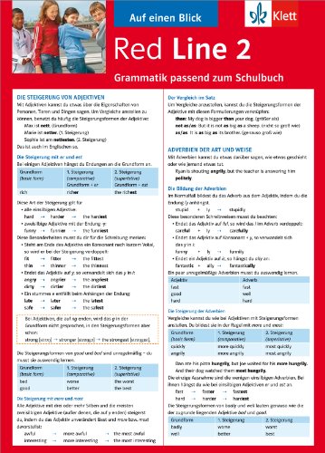 - Red Line 2 Grammatik passend zum Schulbuch