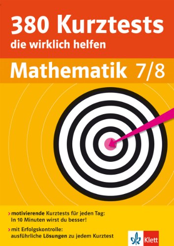 - 380 Kurztests die wirklich helfen Mathematik 7/8