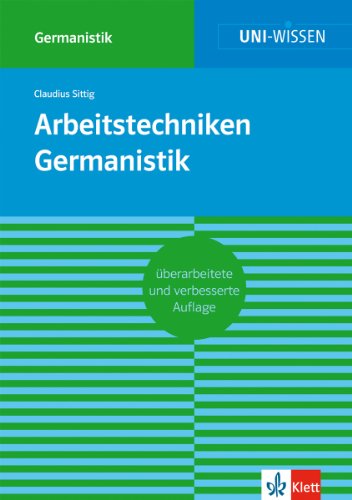 - Arbeitstechniken Germanistik