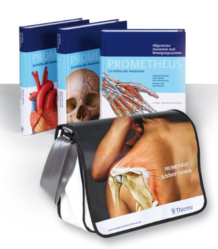  - Prometheus: LernAtlas der Anatomie - Paket (Allgemeine Anatomie und Bewegungssystem / Innere Organe / Kopf, Hals und Neuroanatomie) inkl. Tasche